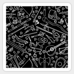 Adventure Pattern - White Sticker